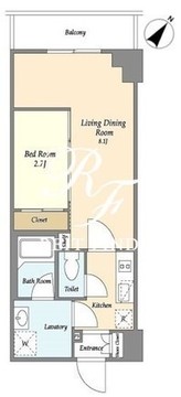 プラート宮坂 408 間取り図