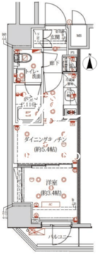 クオリタス浅草橋 602 間取り図
