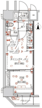クオリタス浅草橋 702 間取り図