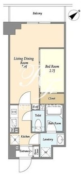 プラート宮坂 409 間取り図