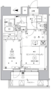 クオリタス秋葉原 701 間取り図