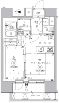 クオリタス秋葉原 1301 間取り図