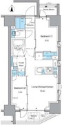 ルフォンプログレ上野稲荷町 206 間取り図