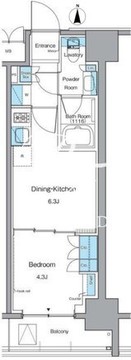 ルフォンプログレ上野稲荷町 605 間取り図