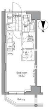パークハビオ東陽町 807 間取り図