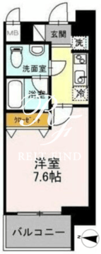 カスタリア住吉 203 間取り図