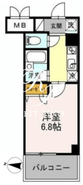 カスタリア住吉 1002 間取り図