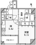 クリオ三田ラ・モード 409 間取り図