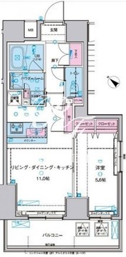 ジェノヴィア浅草2スカイガーデン 805 間取り図