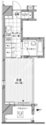 カスタリア麻布十番七面坂 708 間取り図