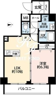 プレール・ドゥーク本所吾妻橋5 701 間取り図