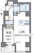 ラヴィエ銀座東 601 間取り図