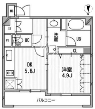 クリオ三田ラ・モード 907 間取り図