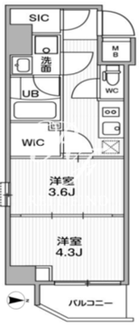 シーフォルム浅草2 303 間取り図