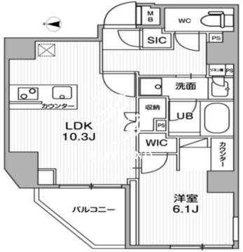 シーフォルム浅草2 701 間取り図