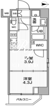 シーフォルム浅草2 902 間取り図