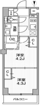 シーフォルム西小山 106 間取り図