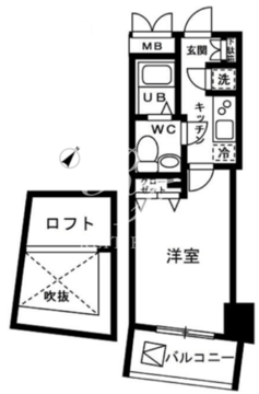 レジディア日本橋人形町2 1403 間取り図