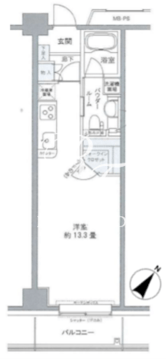 プライムアーバン豊洲 219 間取り図