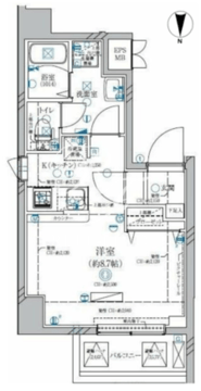 ディアレイシャス両国 203 間取り図
