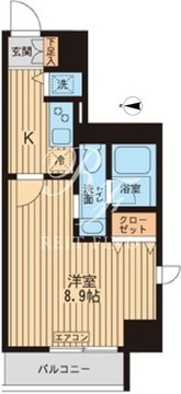 KDXレジデンス入谷 406 間取り図