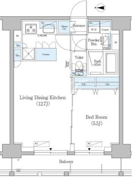 アーバネックス南品川 1502 間取り図