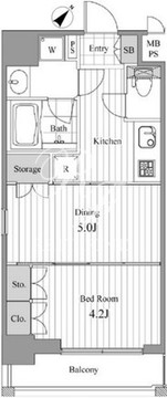 NCRe新宿中央公園 1101 間取り図