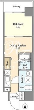 プライマル西大島駅前 1103 間取り図
