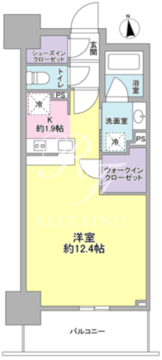 スタイリオ品川中延 504 間取り図