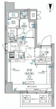 ディアレイシャス両国 603 間取り図