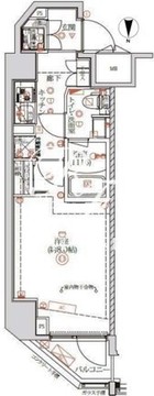 クオリタス蒲田 303 間取り図