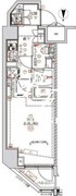 クオリタス蒲田 703 間取り図