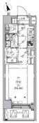 クオリタス浅草 301 間取り図 ?>