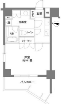 カスタリア大塚2 901 間取り図