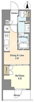 ラサンテ上野 303 間取り図