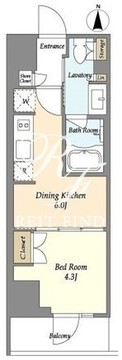 ラサンテ上野 503 間取り図