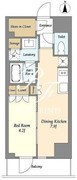 ラサンテ上野 1102 間取り図