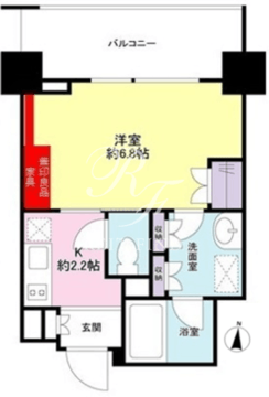 スタイリオ蒲田 802 間取り図
