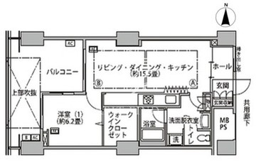 東雲キャナルコートCODAN 16-1304 間取り図