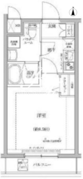パティーナ蒲田 305 間取り図
