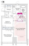 ラ・トゥール新宿グランド 1801 間取り図
