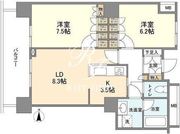 豊洲シエルタワー 2303 間取り図