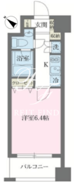 KDXレジデンス森下千歳 1204 間取り図
