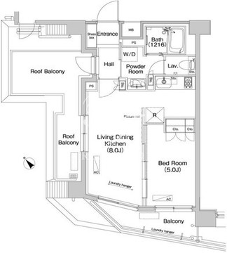 プラウドフラット大森3 703 間取り図