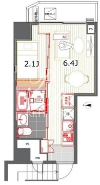 レジデンス西新宿スクエア 504 間取り図