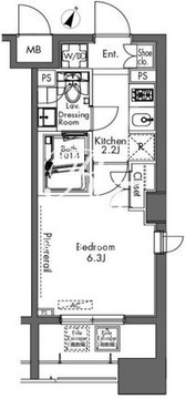 プラウドフラット三軒茶屋 601 間取り図
