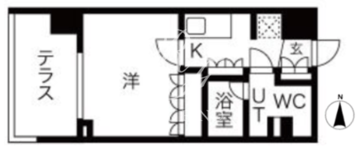 シーズンフラッツ高田馬場リバーサイド N-104 間取り図