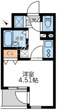 フォレシティ六本木 304 間取り図