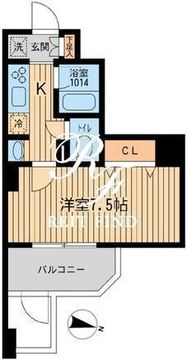 KDXレジデンス幡ヶ谷 801 間取り図