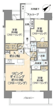 シティハウス品川サウス 1501 間取り図